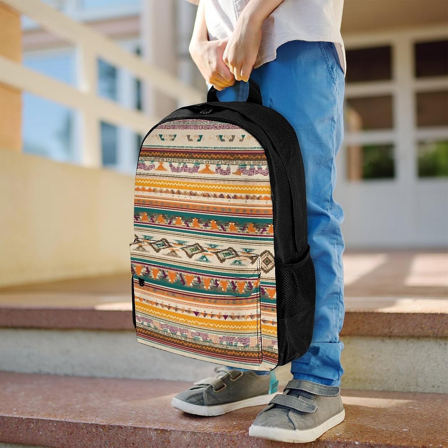 Bohemian Pattern Backpack Lightweight Backpacks Work Bag