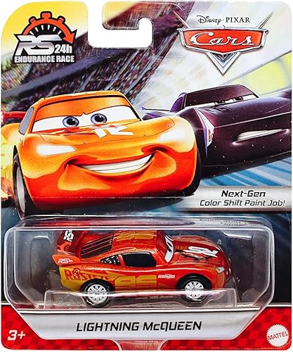 Lightning McQueen Disney Cars 24 horas Endurance Race Escala 1/55 Diecast