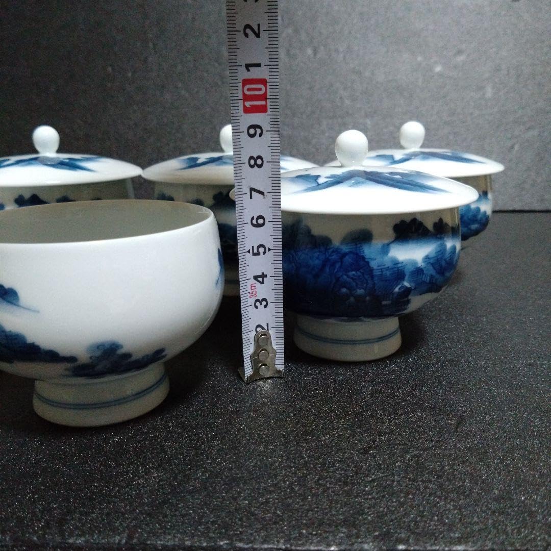 Amazon.co.jp: 伊万里 鍋島焼 畑萬陶苑 山水 湯呑セット : ホーム