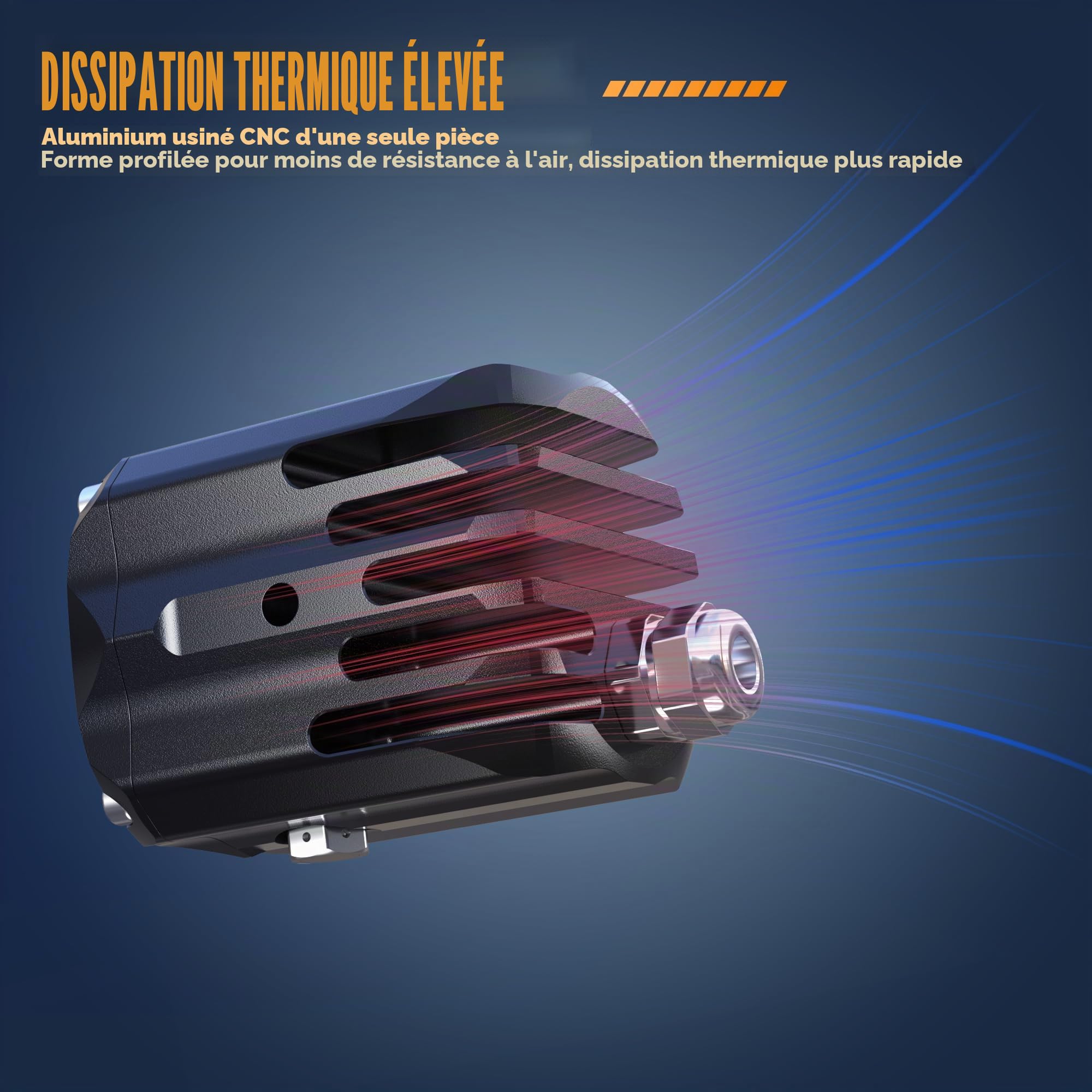 Future Eyes F150S phare additionnel moto led feux auxiliaire moto homologué
