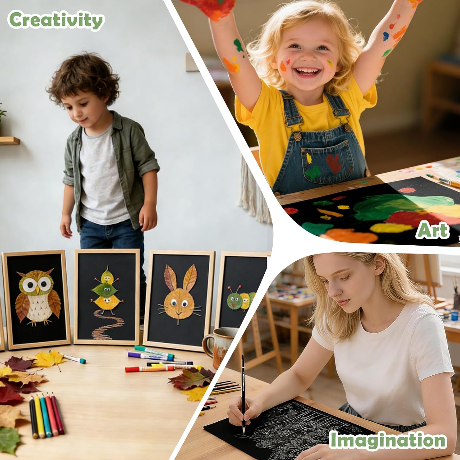 24x36 inches Poster Paper Set of 30, Black Large Poster Board, Blank Display Boards, Heavyweight Poster Paper Bulk for School, Office & Craft Projects