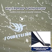 Vista 6 de Tienda de campaña de mochila individual de 7.2 × 4 × 4 pies, tienda de campaña impermeable para acampar y senderismo, puede ser utilizada por una