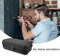 Vista 6 de Linkidea Car Jump Starter Hard Shell Storage Case, Carrying Travel Protection Case Suitable for Jump Starter Up to 4.3 Inches Wide