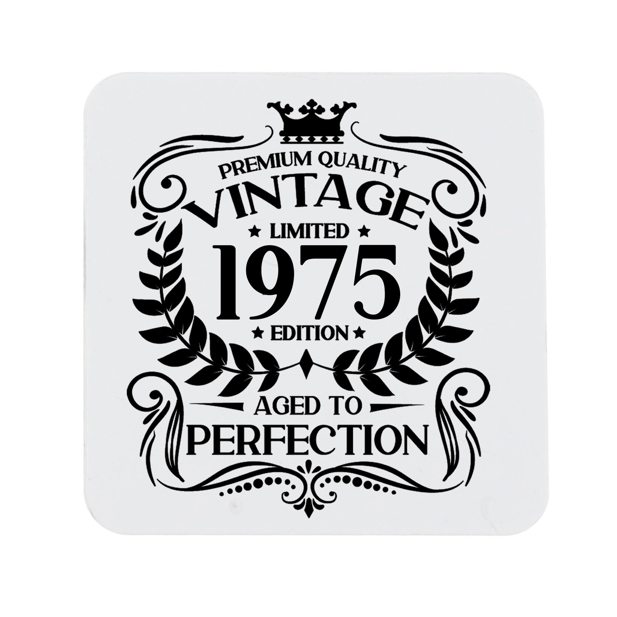 80th Birthday Gift for Men Vintage 1946 Aged to Perfection Engraved Slate Coaster Present for 80 Year Old Etched Natural Slate Placemat (Round Slate) — view 238