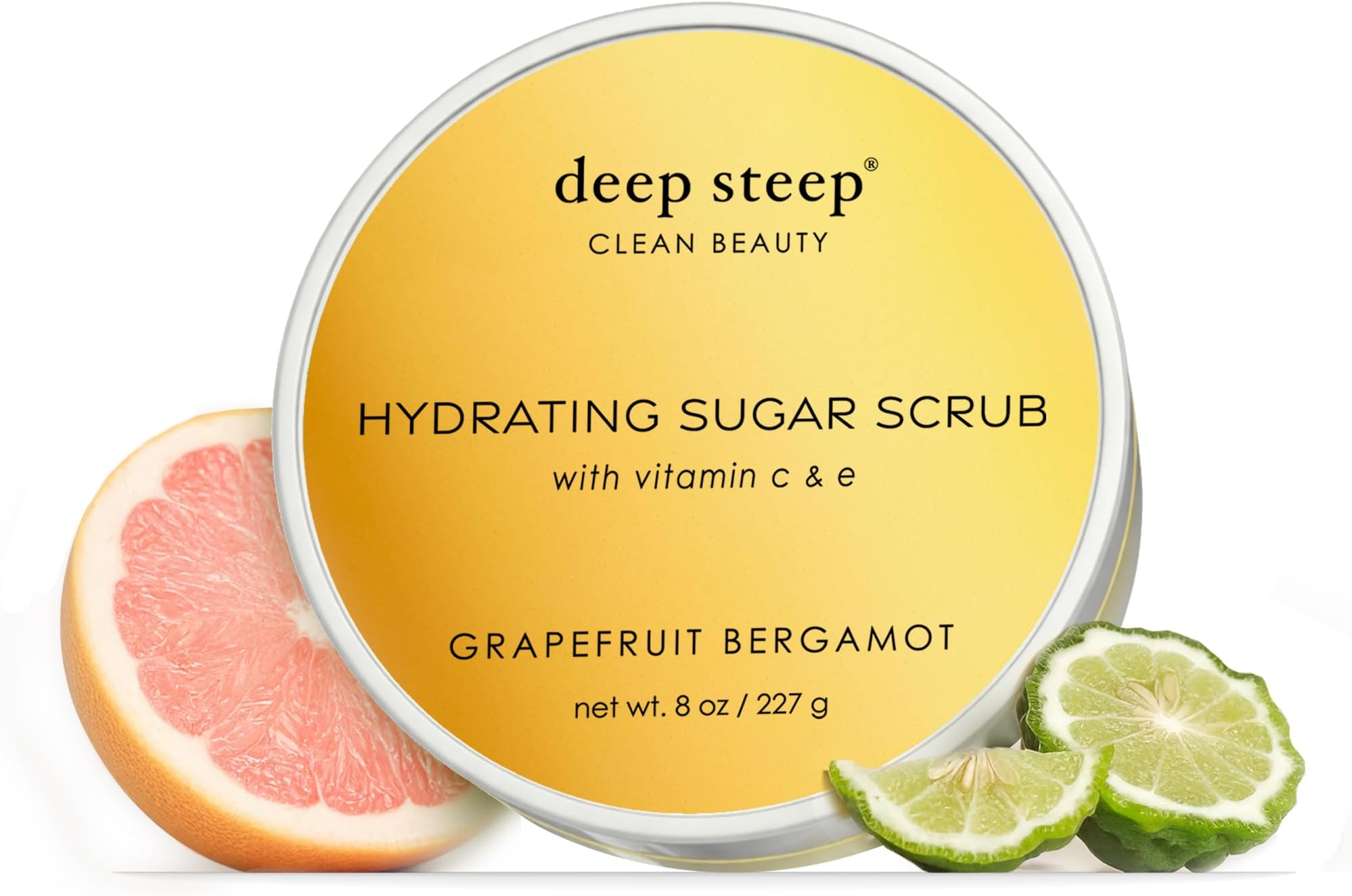 Deep Steep Sugar Scrub, Grapefruit Bergamot, 8 Ounce