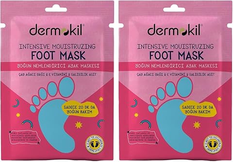 Dermokil Yoğun Nemlendirici Ayak Maskesi 30 ml 2li paket