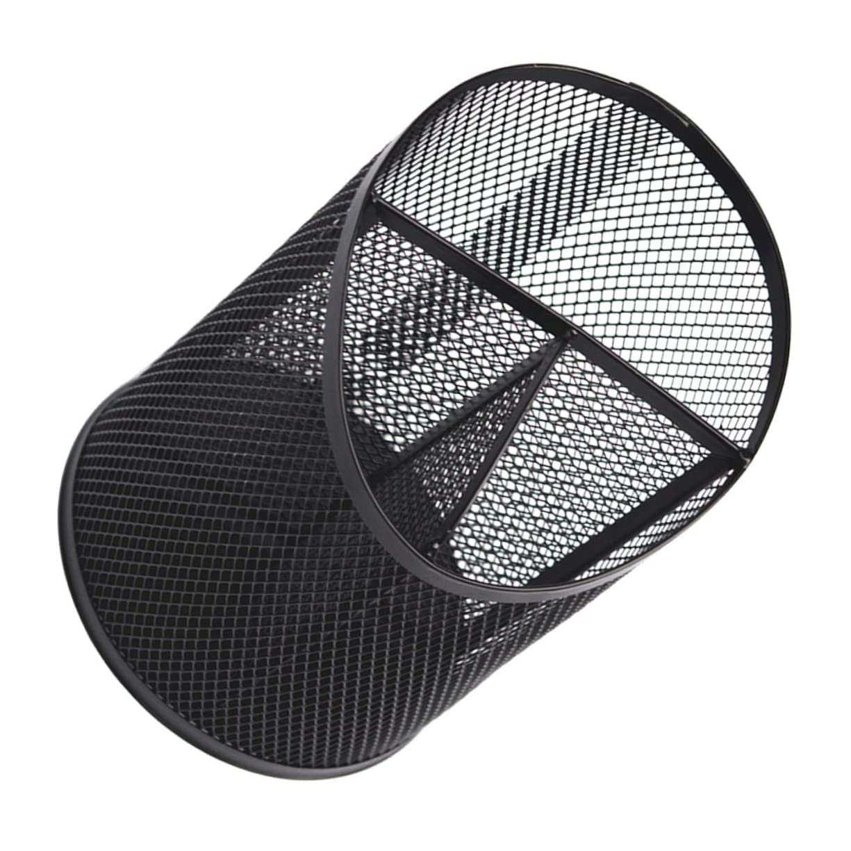 VILLCASE 3piezas Portalápices De Metal Negro Para Escritorio Organizador De Lápices y Bolígrafos Contenedor Decorativo y Para y