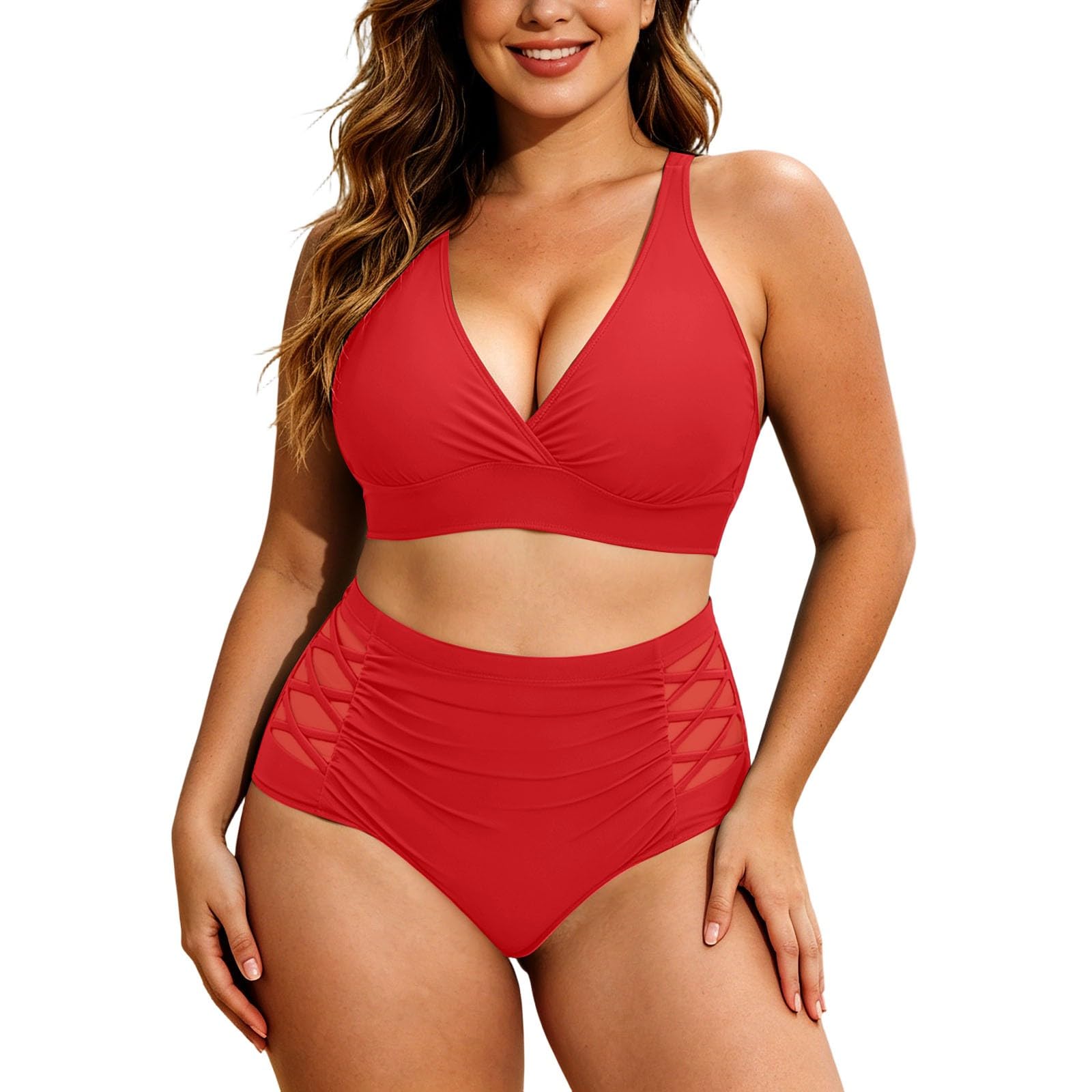 Maillot de Bain Une pièce Grande Taille, Couleur Unie, Couvrant entièrement, pour Un Confort et Une Coupe Parfaits en été. Vêtement Aquatique Pratique pour la Plage et la Piscine.
