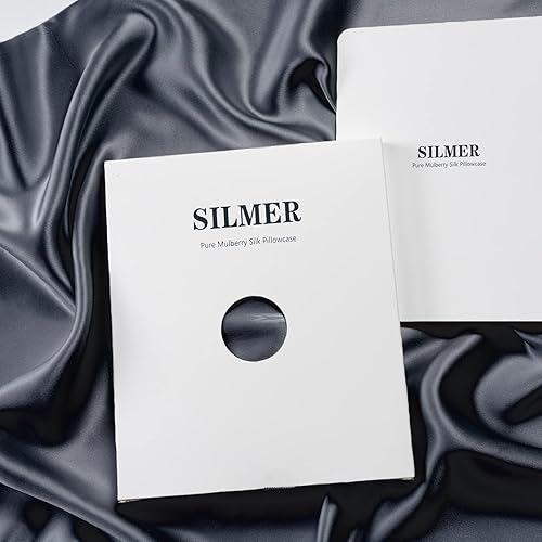 Vista 63 de Silmer Funda de almohada 100% seda de morera para cabello y piel, ambos lados 22 Momme 800 hilos funda de almohada con cremallera oculta, ultrasuave