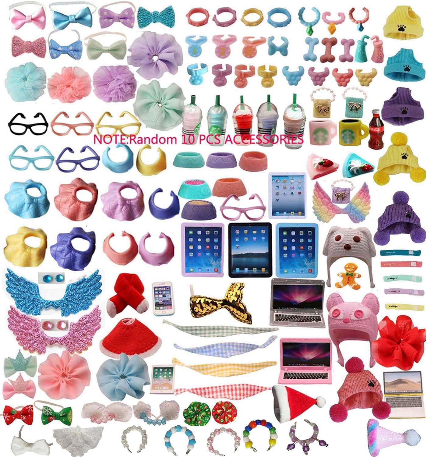 LPSLOVER QA LPS Accessoires Lot (10 pièces) for LPS Cat and Dog Puppy