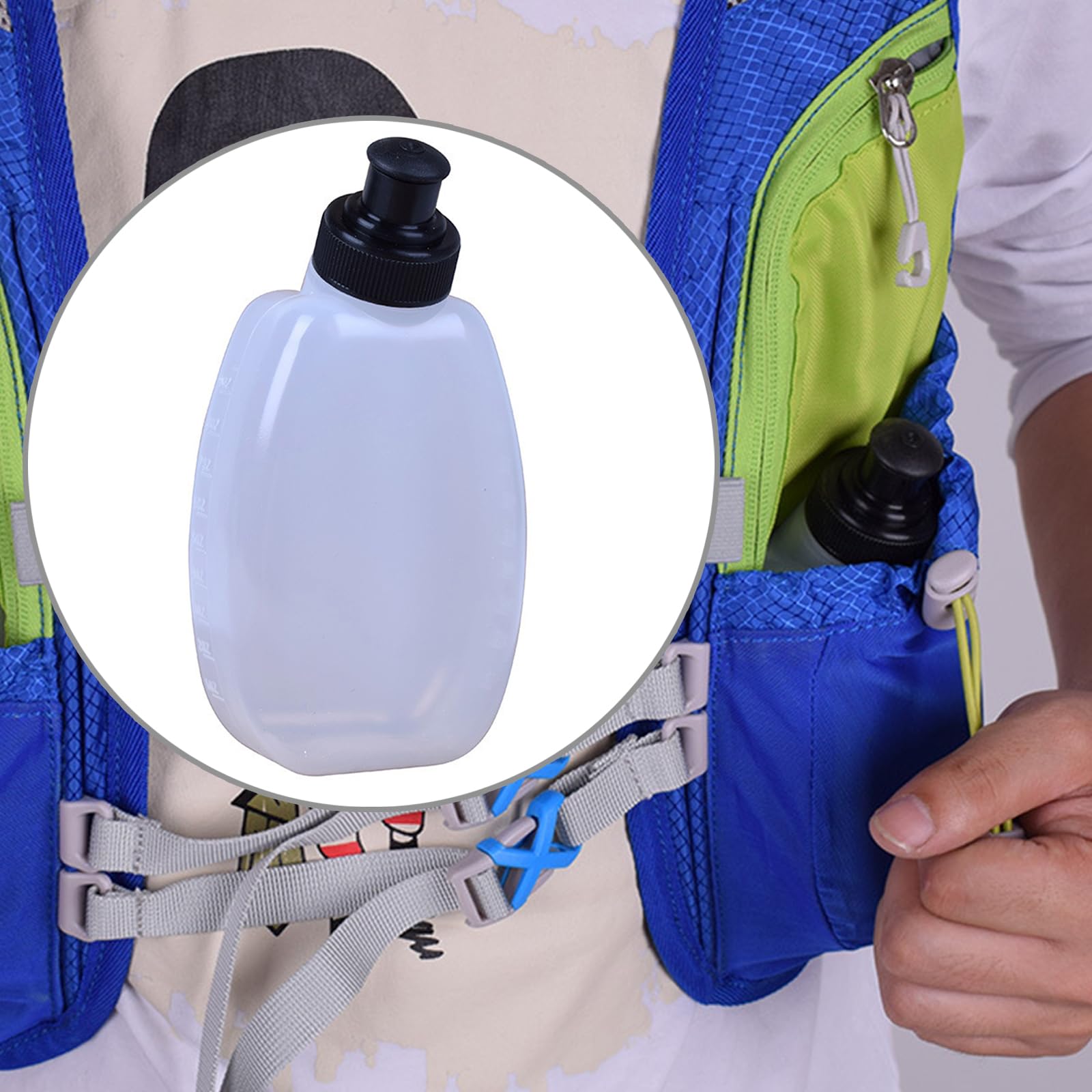 Fcnjsao Cintura per la corsa, per borracce a mano, per maratone, passeggiate, escursioni in bicicletta, sci