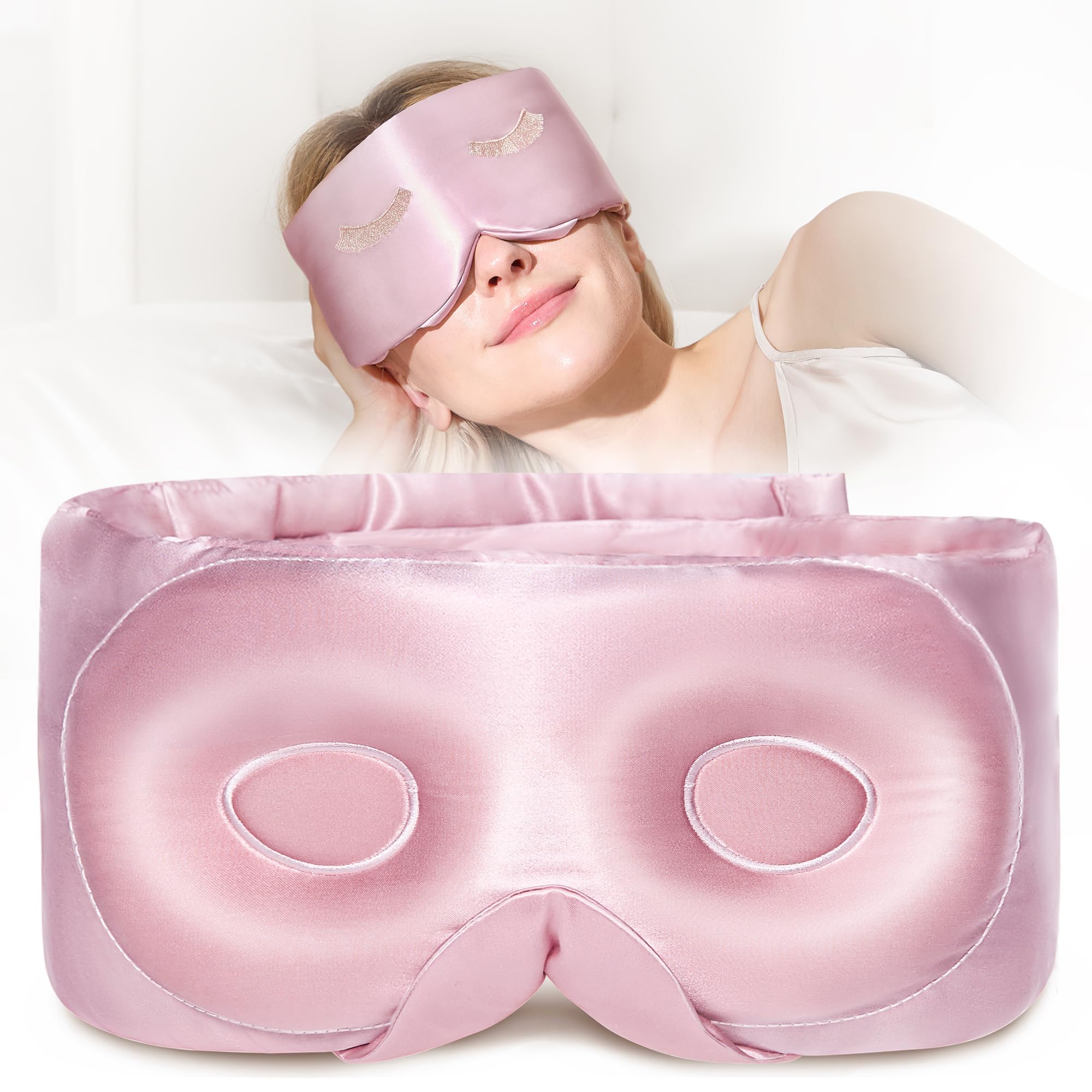 Amazon.com: BeeVines 100% Pure Silk 3D Contoured Eye Mask, 22