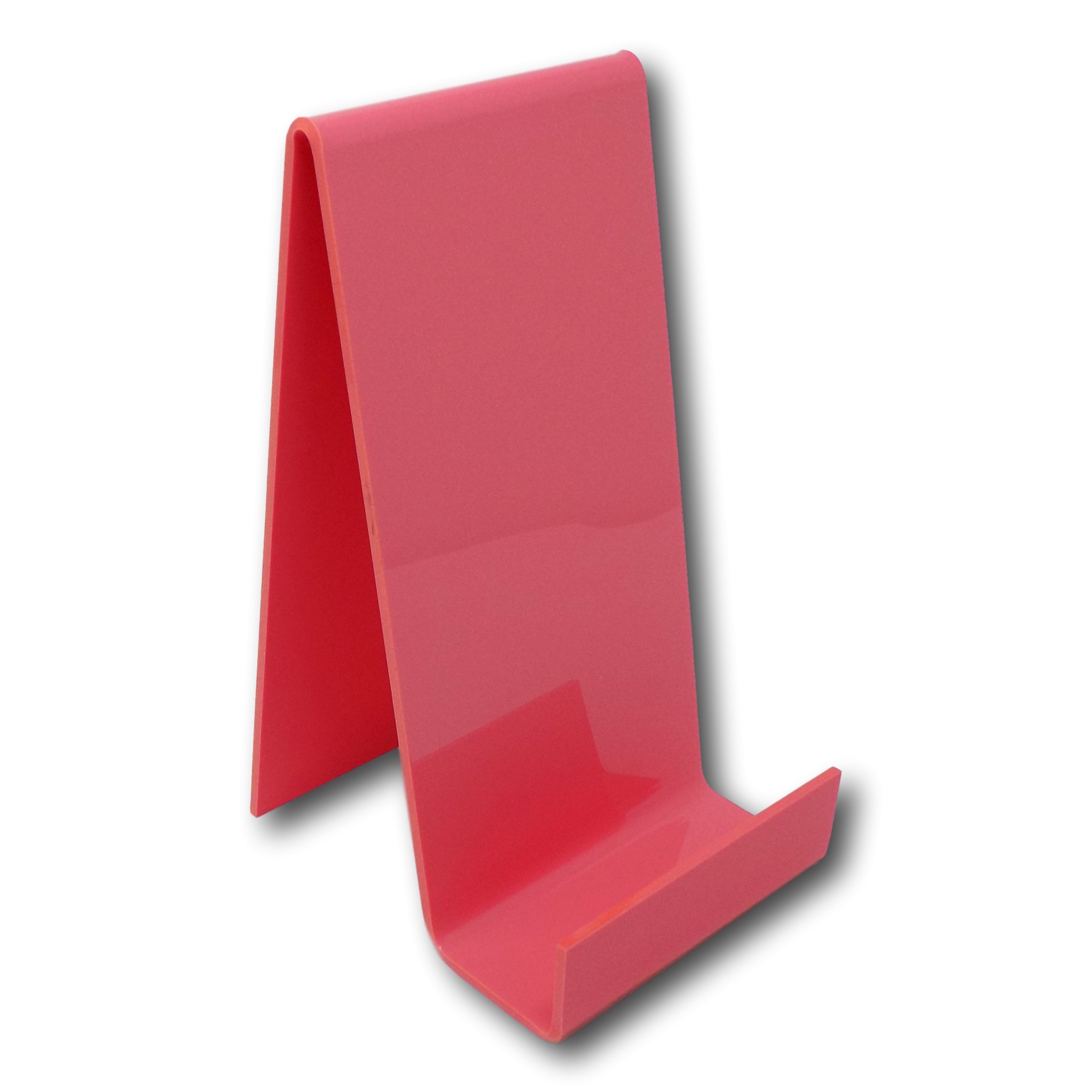 EPOSGEAREPOSGEAR Raspberry Sherbet Sweet Pastels Plastic Acrylic Perspex Book Plate Retail Display Stand Holder - Perfect for Schools, Nurseries, Libraries, Bookshops, Retail Outlets etc (Large)