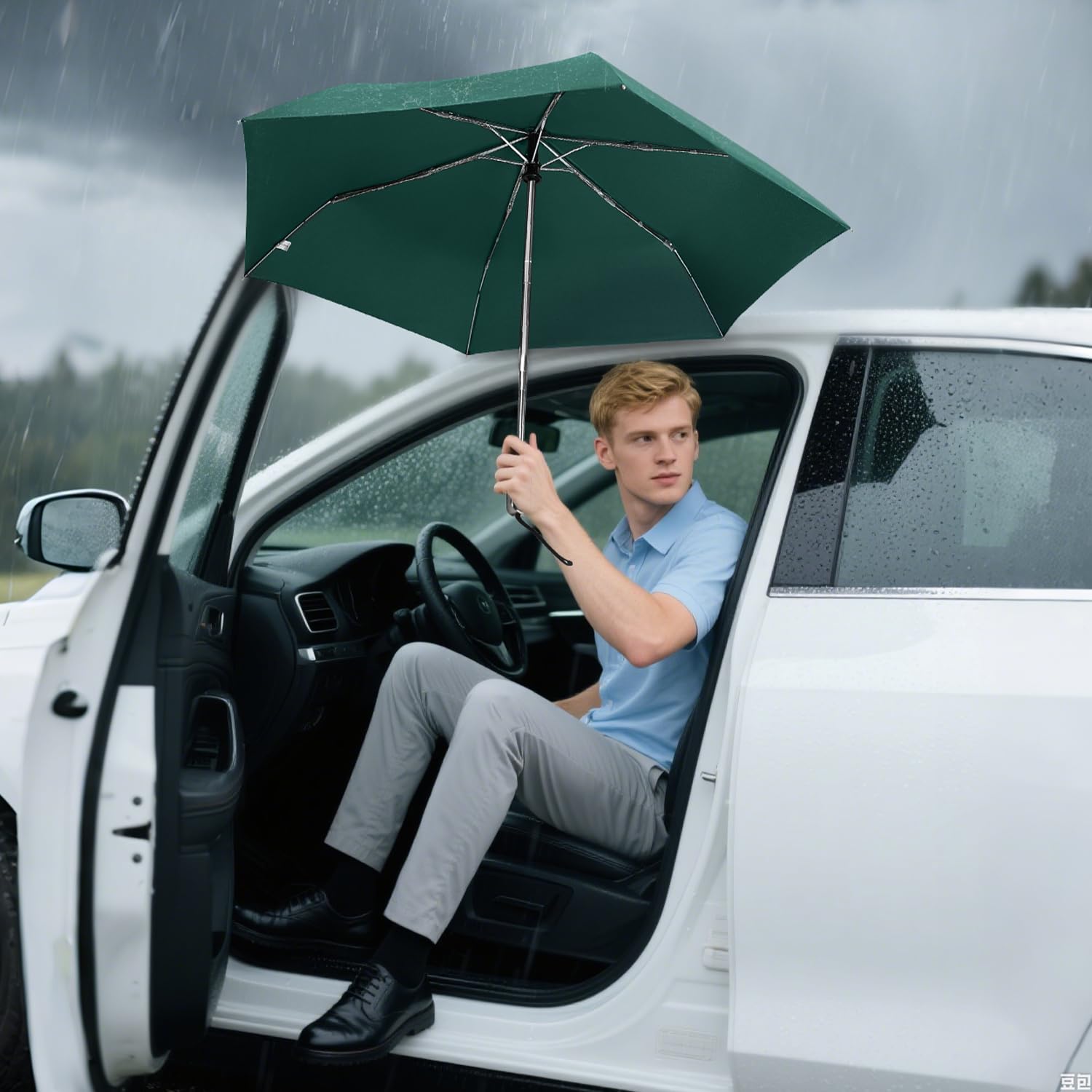 Lejorain Mini parapluie de voyage automatique – Parapluie compact et pliable léger et portable pour adultes de pluie