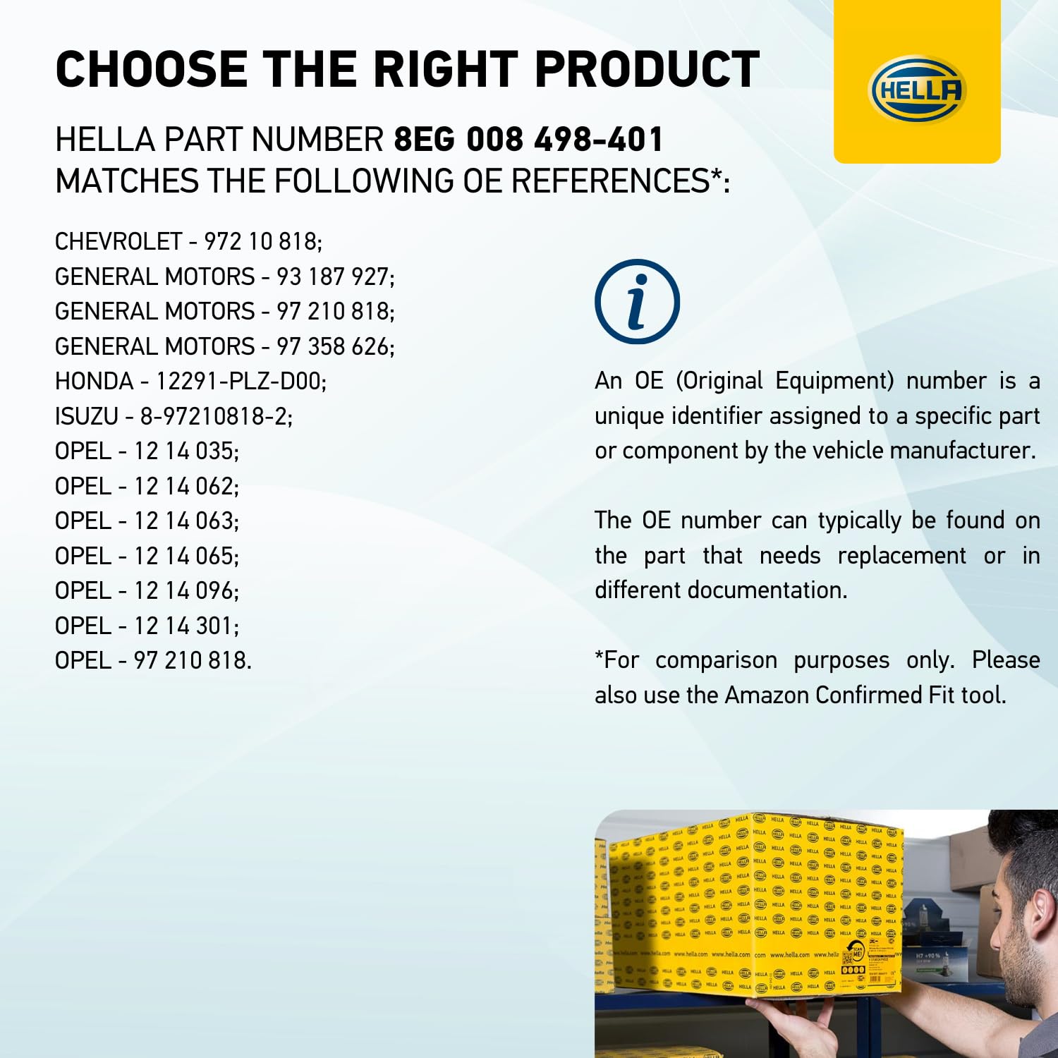 Image secondaire de Bougie de Préchauffage HELLA 8EG 008 498-401 - Performance Optimisée