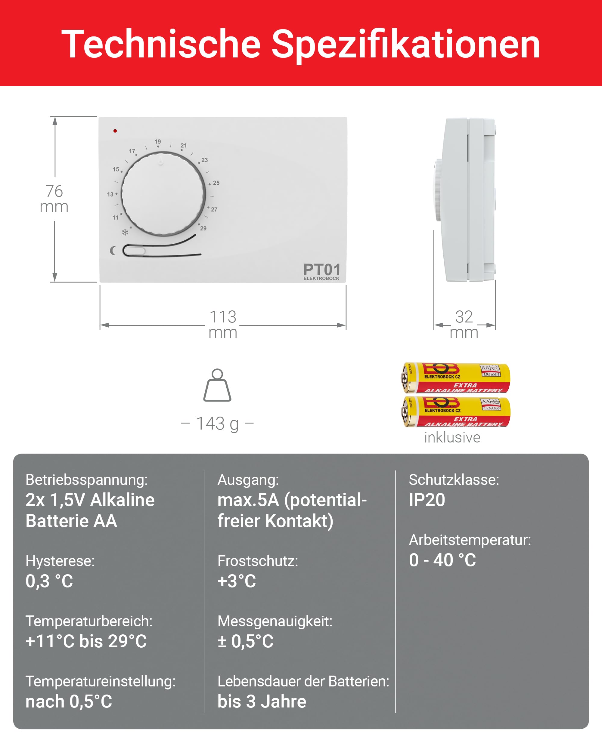 Termostato elettronico con abbassamento automatico