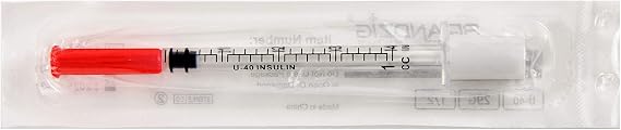 Brandzig U-40 Pet Insulin Syringes 29G 1cc 1 / 2 & quot؛ 100 عبوة