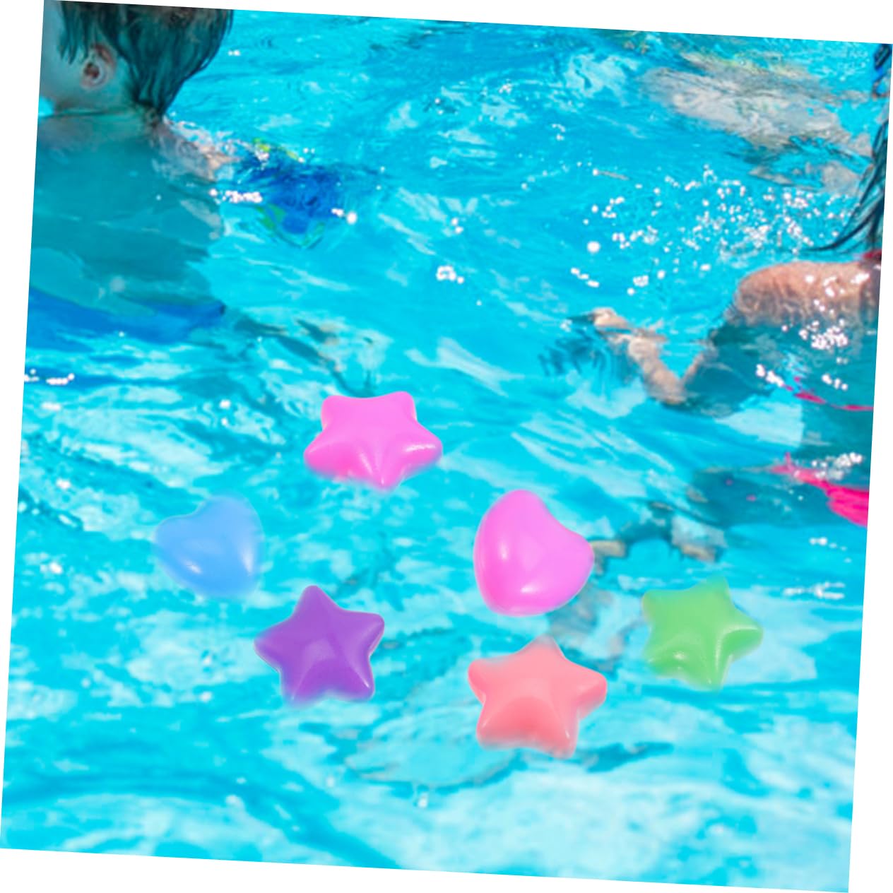 80pezzi Palline Colorate Forma Cuore e Stella Palline Oceaniche Per Piscina Giochi Ragazzo Ragazza Ragazza Morbide e Indistruttibili Per Tende Gioco e Vaschette Idee Regalo Feste e