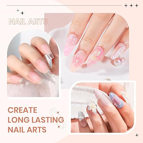 Miniatura 4 de Gel de uñas sólido constructor, 2.16 oz de gran capacidad, transparente, 3D, para esculpir uñas, gel duro para uñas, arte no pegajoso para tallar