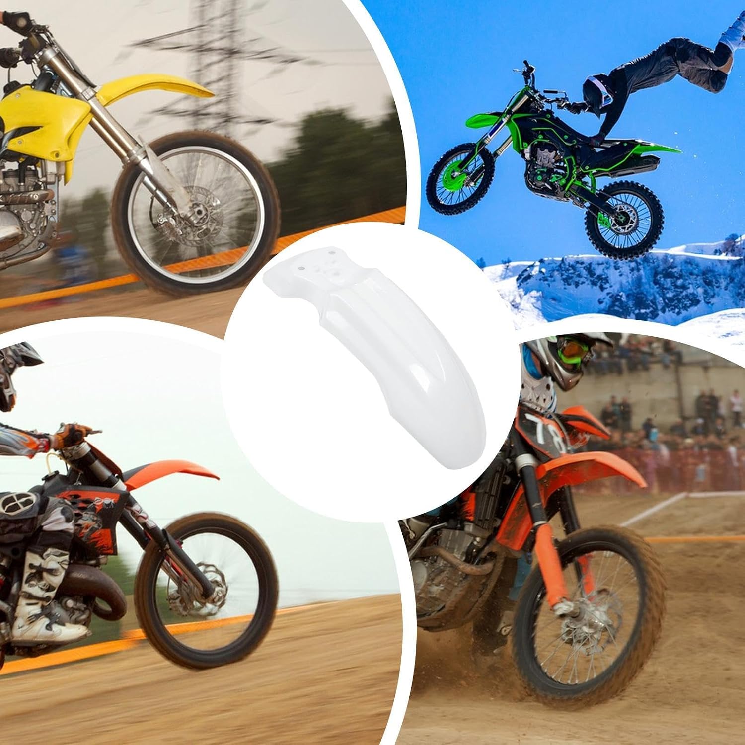 Front Mud Guard Motorcycle | Body Frame Parts - Motorcycle Wheel Protector,for Electric Motorbike Dirt Bike Rainy Day Gravel Land Water Stain
