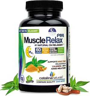 The Original Natural Muscle Relax PM Night-Time Relaxant from with Magnesium for Calmness - 60 Count