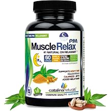The Original Natural Muscle Relax PM Night-Time Relaxant from with Magnesium for Calmness - 60 Count