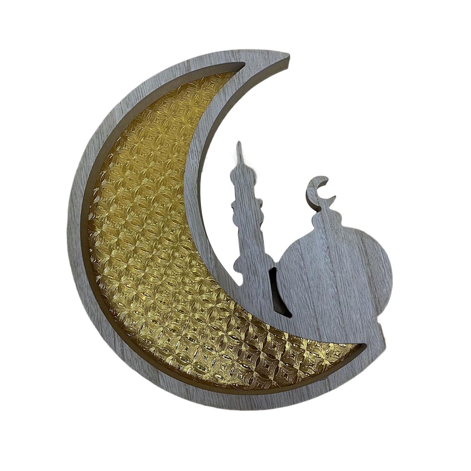 Msioytog A Eid Tray Food Serving Plate Eid Decorations Festival Decorative Plate Wood Texture For Festival Home Decors Wood Kitchen Ccessory