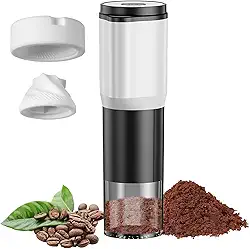 Moedor de Café Elétrico Portátil, Moedor de Café com USB, 4 Modos de Moagem, para Café Expresso, Café Coado, Prensa Francesa, em Viagens, em Trânsito, em Casa
