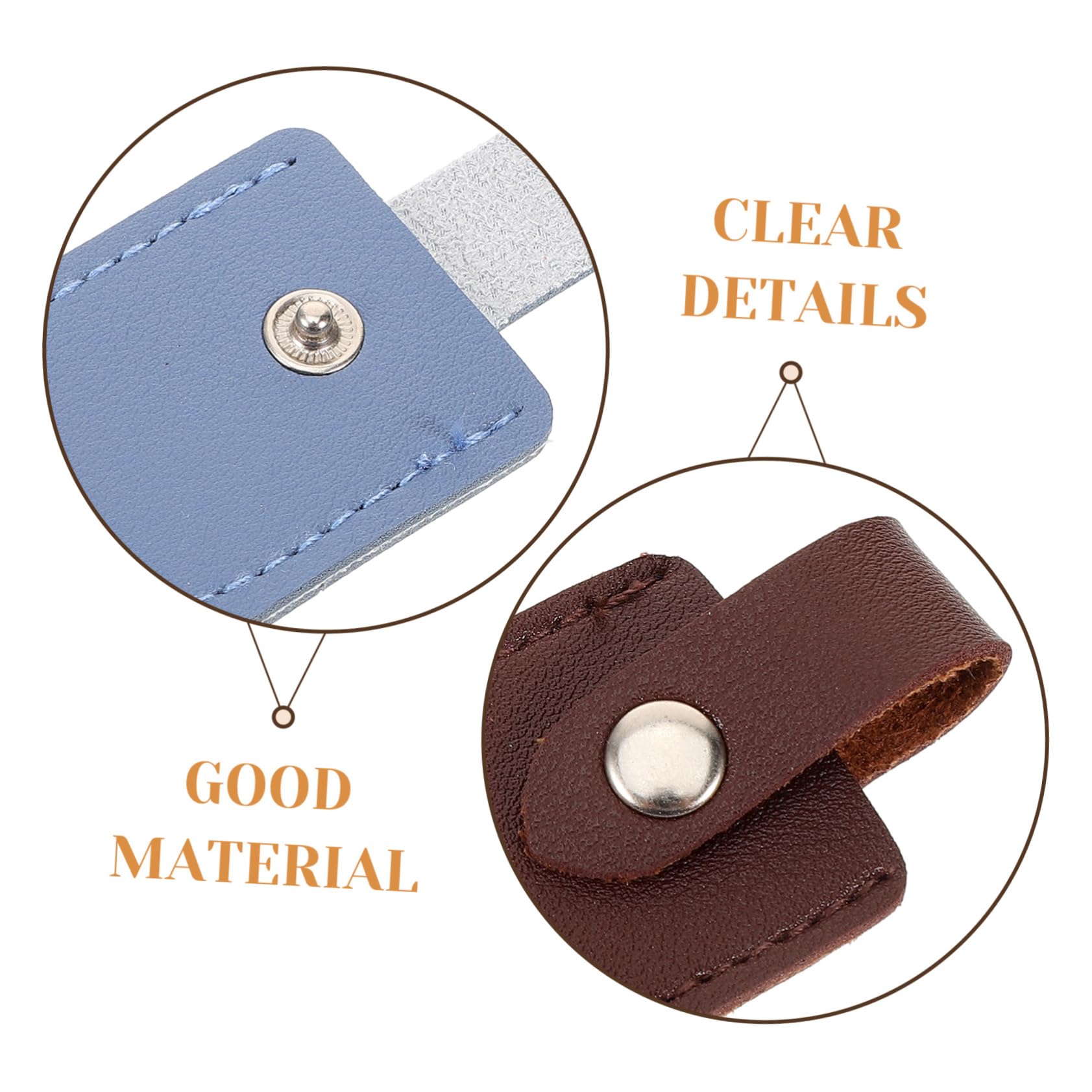 KALLORY 8pcs Nail Scissor Pouch Scissor Bag Soft Pu Cover for Nail Clippers Cuticle Scissors