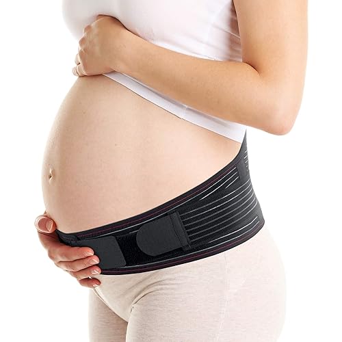 ORTONYX Cinturón de apoyo de maternidad - Espalda, pélvica, cadera, abdomen, alivio del dolor de ciática - Banda para el vientre para mujeres