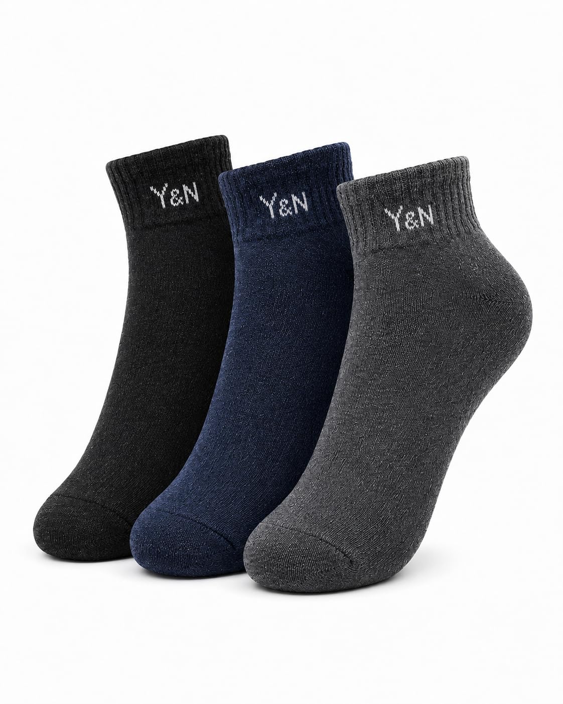 Pure Cotton Plain Ankle Length Socks for Men and Women, Pack of 4 Cotton Summer & Winter socks For Home,Office - Free Size (Multicolor)-image-39