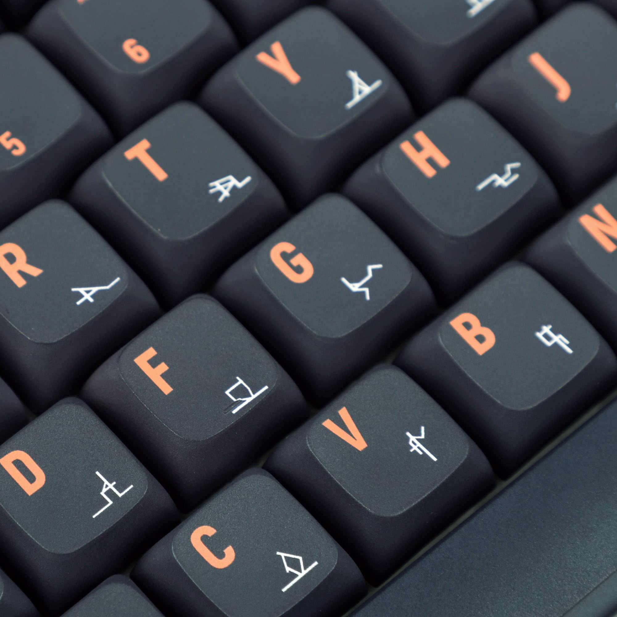 YMDK 136 Copricerchi PBT per adulti ZDA simili a XDA Keycap Dye Sub per MX Keyboard 104 87 GK61 96 84 GK64 68 Tappi per tasti (136 adulti)