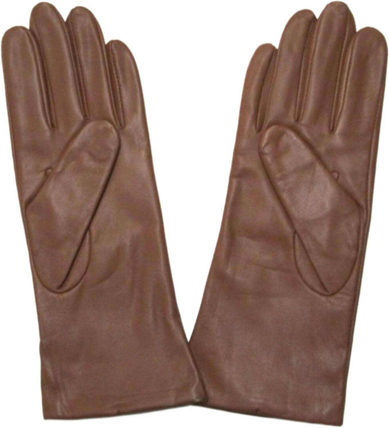 Fownes Women's Cashmere Lined British Tan Lambskin Leather Gloves 8/XL