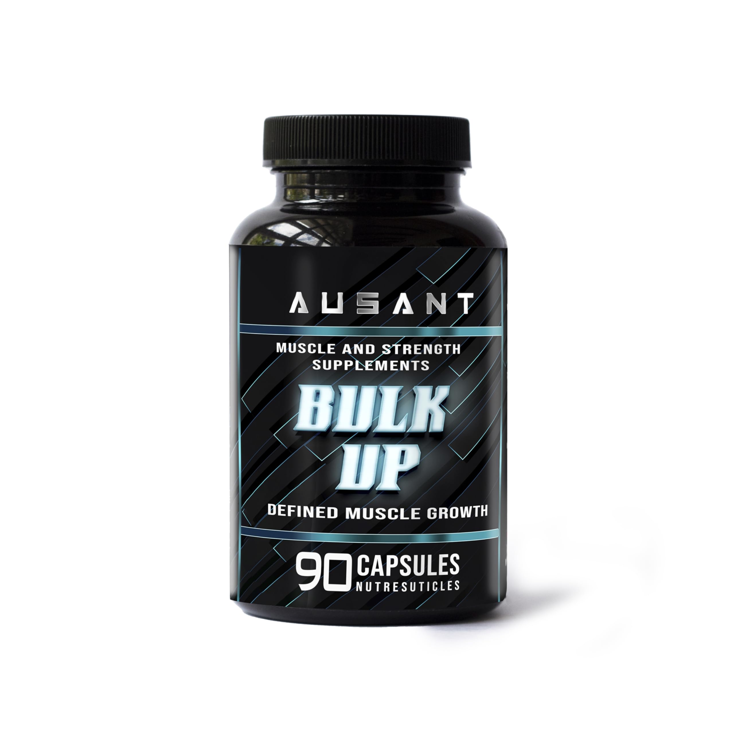 Ausant BULK UP Mass & Weight Gainer Capsule | Fast Weight & Muscle Gain, Increase Strength, Natural Alternative for Bulking for Men & Women (90 Capsules)