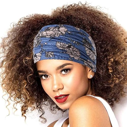 Miniatura 6 de Gortin - Bandas elásticas para el pelo tipo semi-turbante con nudo, estilo bohemio, de tela estampada de leopardo, para mujeres y niñas, 3 unidades