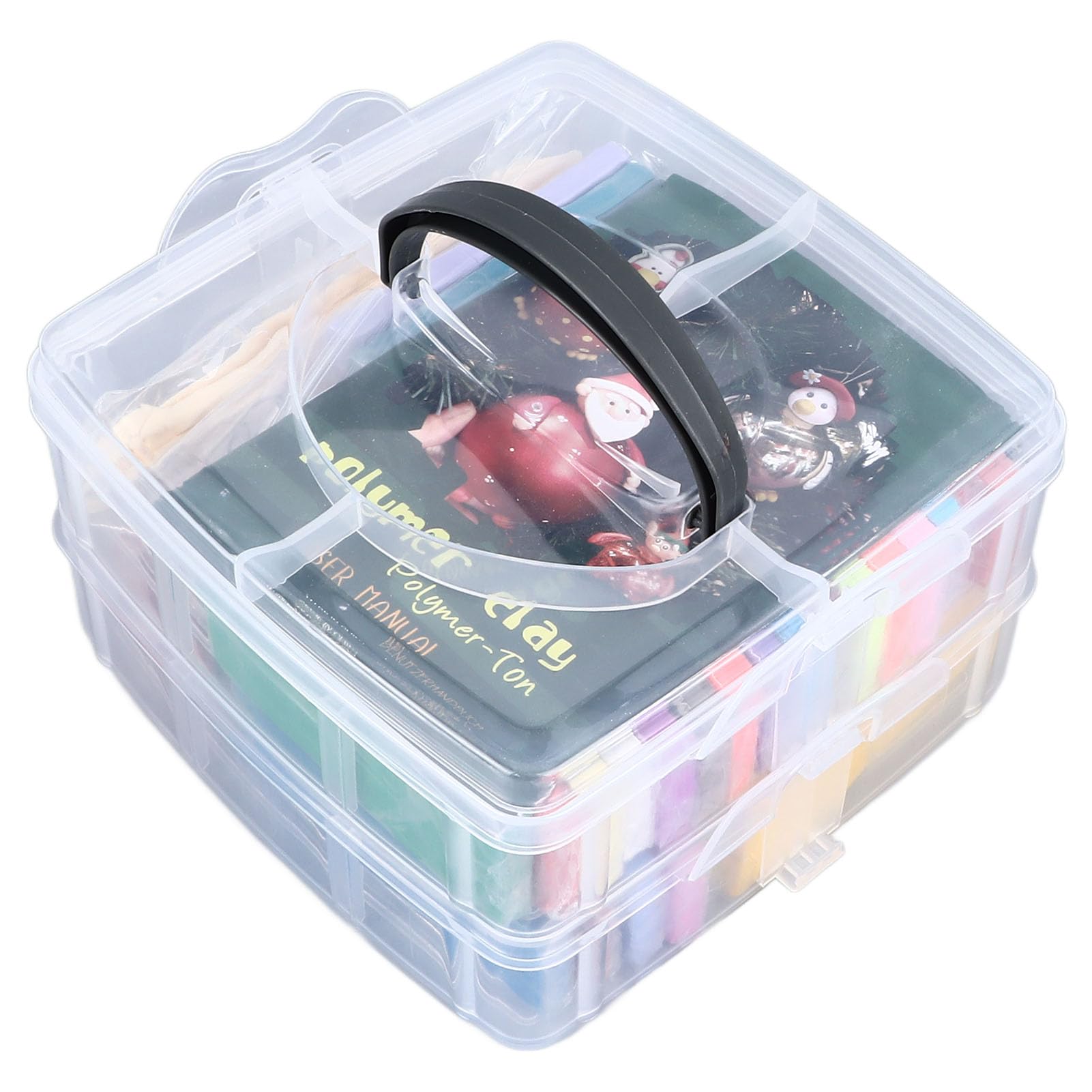 Kit de arcilla polimérica de 42 colores, set de arcilla para modelar para niños con 5 espátulas, arcilla artesanal que se seca al aire sin necesidad de horneado, ideal para la