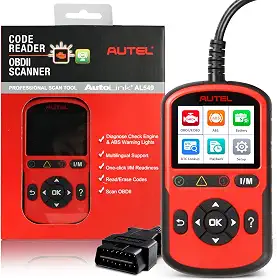 Autel Scanner OBD2 AutoLink AL549: Leitor de código de motor de verificação 2025, ferramenta de diagnóstico ABS, teste universal de bateria de carro e alternador, versão de atualização de Autel AL519