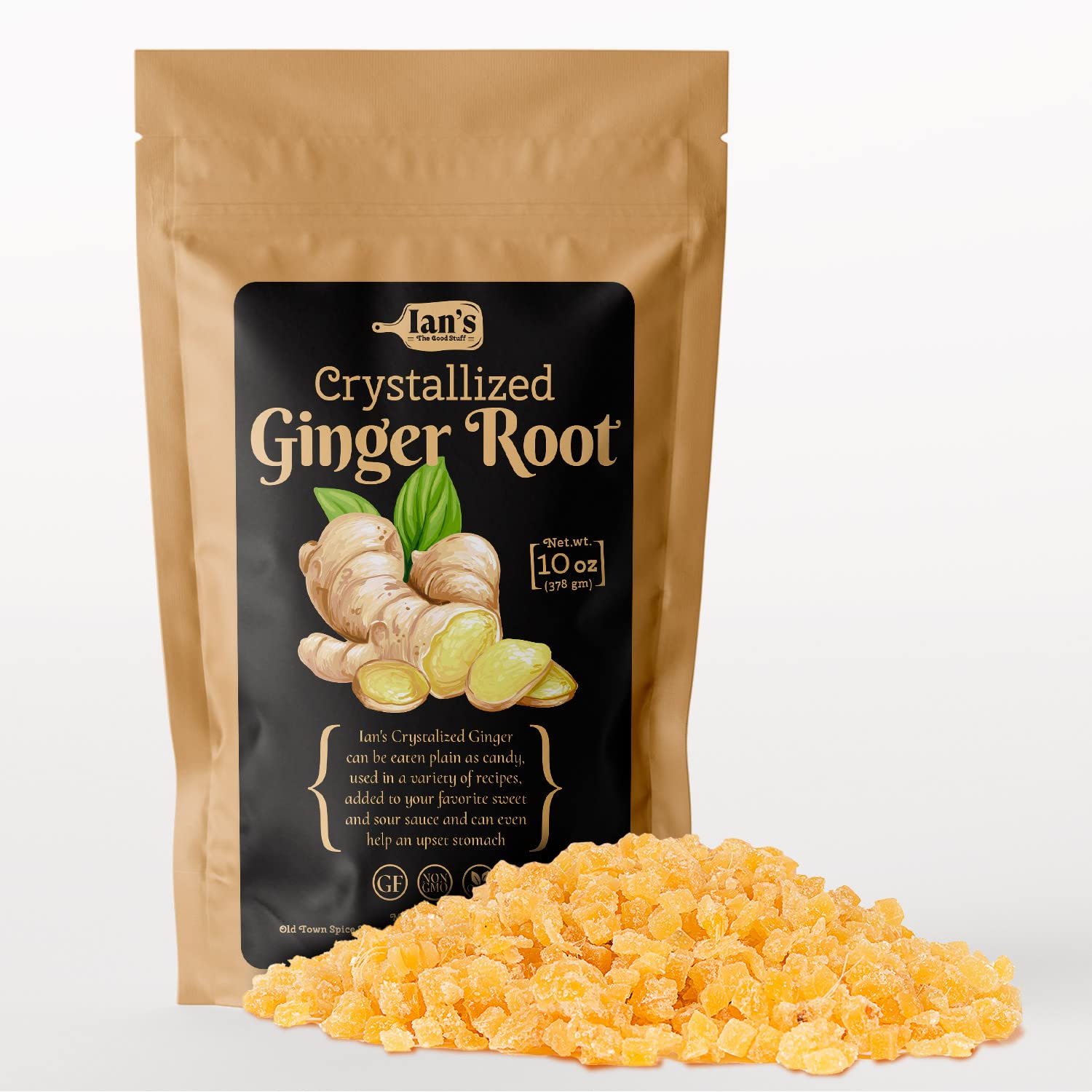 IAN's Ginger Chews (10oz) Ginger Chews for Nausea Relief