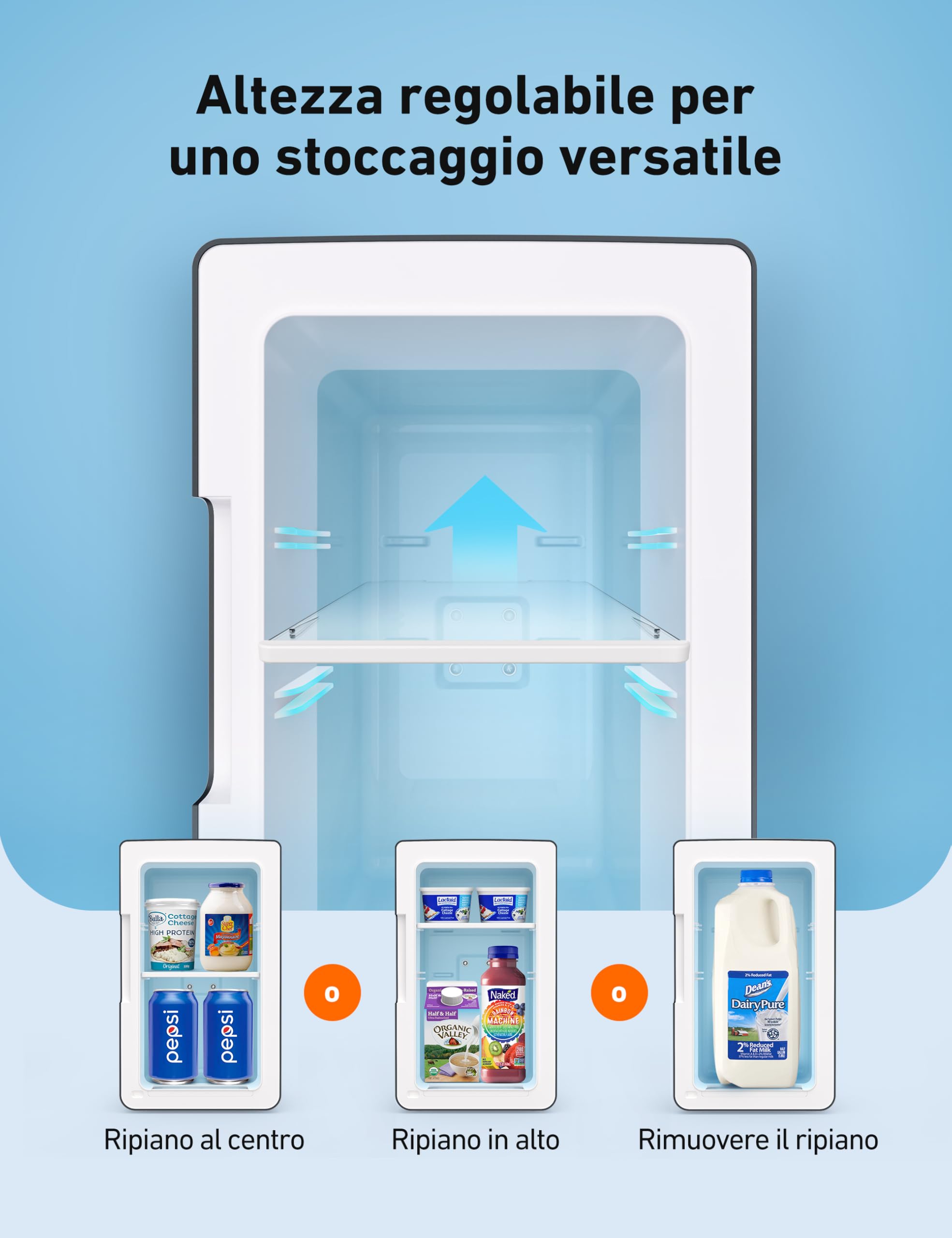 AstroAI Frigorifero Piccolo Portatile, Mini Frigo da Camera con Volume di 6 Litri, Frigo Piccolo, Mini Frigo da Ufficio per Auto, Camera da Letto, Bevande, Cosmetici ecc. (Nero)