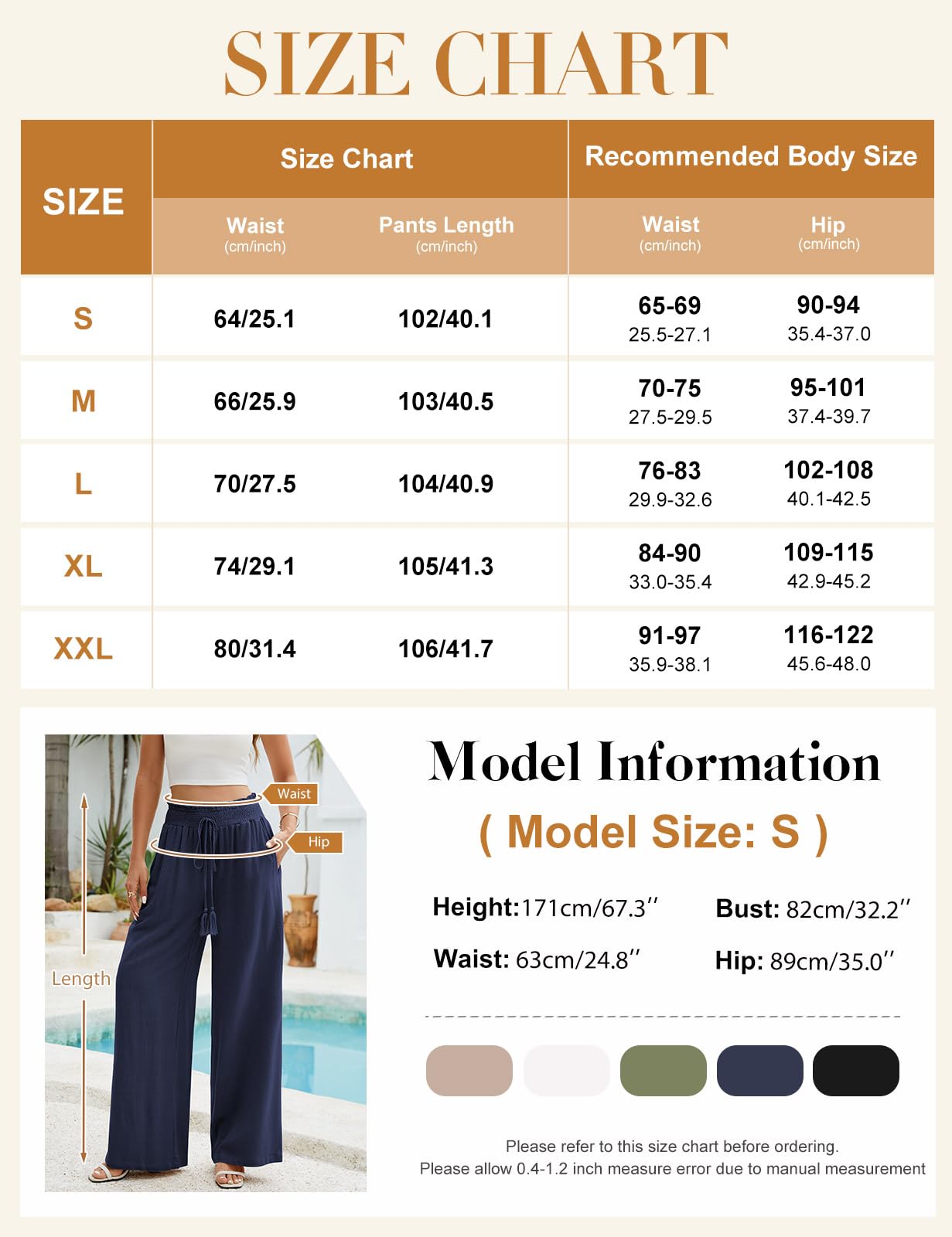 UMIPUBO Pantalon Lin Femme Été Coton Chanvre Décontractés Large Pantalons Fluide Elegant Chic Taille Haute Élastique Pantalon Léger Jogging Pants de Plage avec Poches