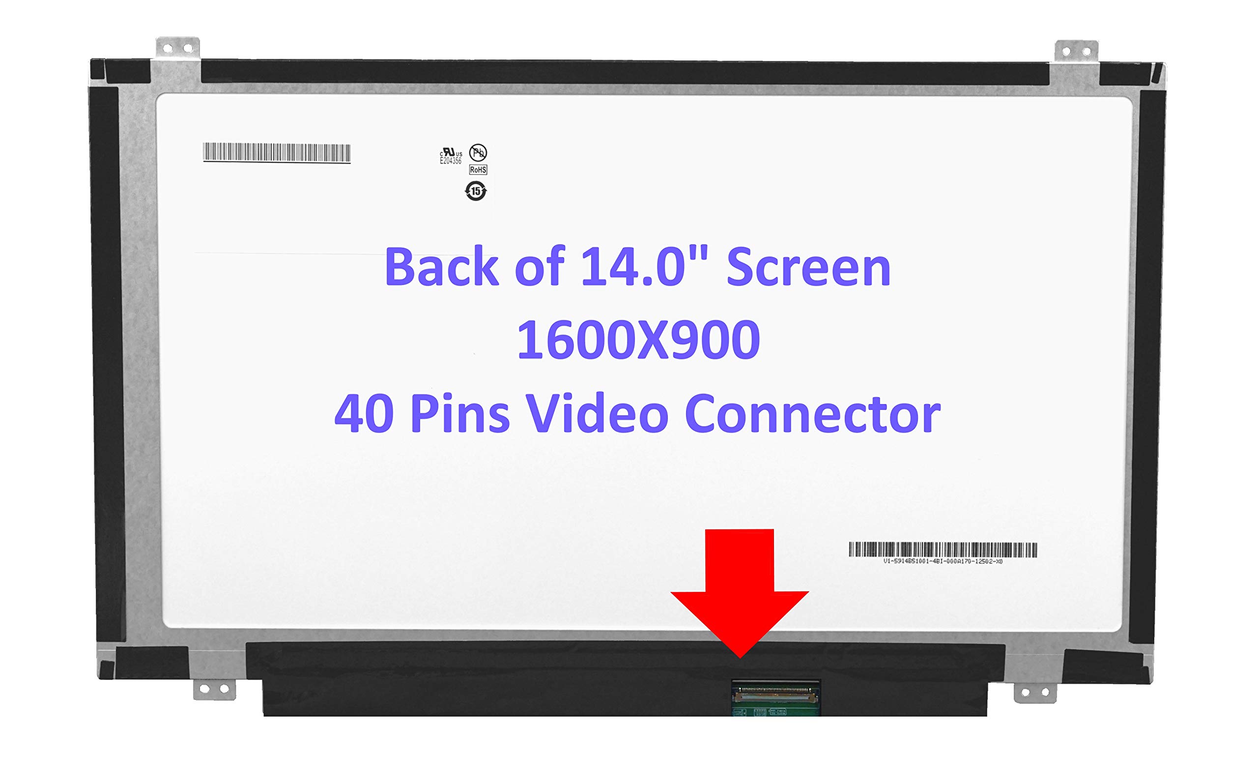 ノートPC用液晶パネル 14インチ 1600x900 AUO B140RW02 Amazon.co.jp: AUO AU Optronics B140RW02 V.0 H/W1A Laptop Screen 14