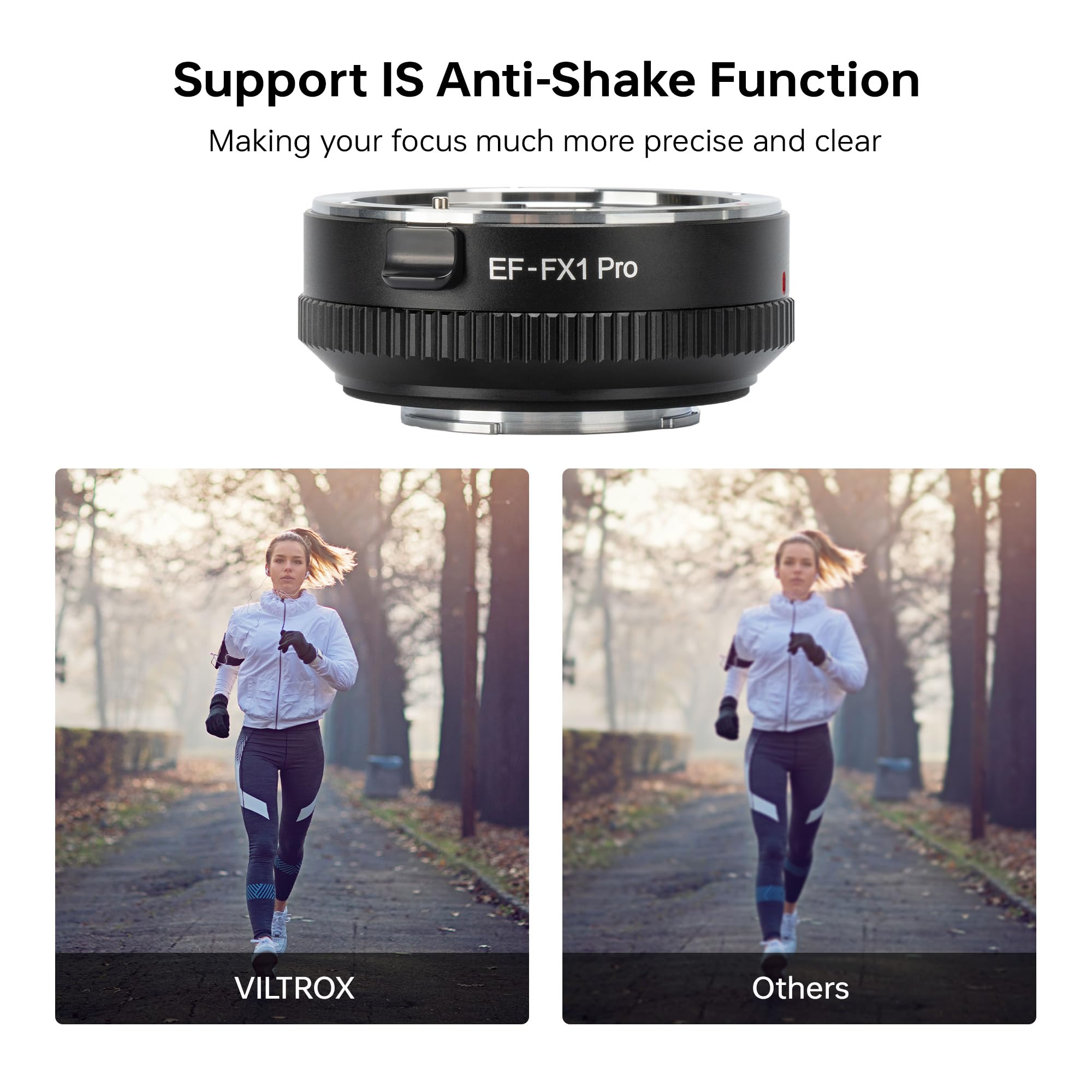 VILTROX EF-FX1 PRO adapter do montażu obiektywu z automatyczną regulacją ostrości kompatybilny z obiektywem Canon EF/EF-S do aparatu bezlusterkowego Fuji X-Mount X-H1 X-PRO2 X-T2 X-T3 X-T1 X-T20 X-T10