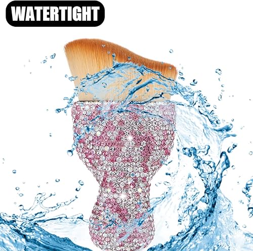 Miniatura 4 de Cepillo de polvo para interior de automóvil, cepillo de limpieza para detalles de automóvil con diamante, mango brillante, herramienta de polvo de