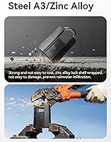 Vista 7 de NexusLab Heavy Duty Smart Fingerprint Padlock with Key, IP67 Waterproof Bluetooth Outdoor Gate Lock, Anti-Theft App Control & Log Record, High