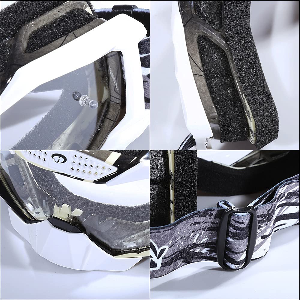 Moto Sunglasses100% occhiali da moto occhiali da esterno occhiali ATV per occhiali da motocross mx Goggles casco moto moto (Color : L)