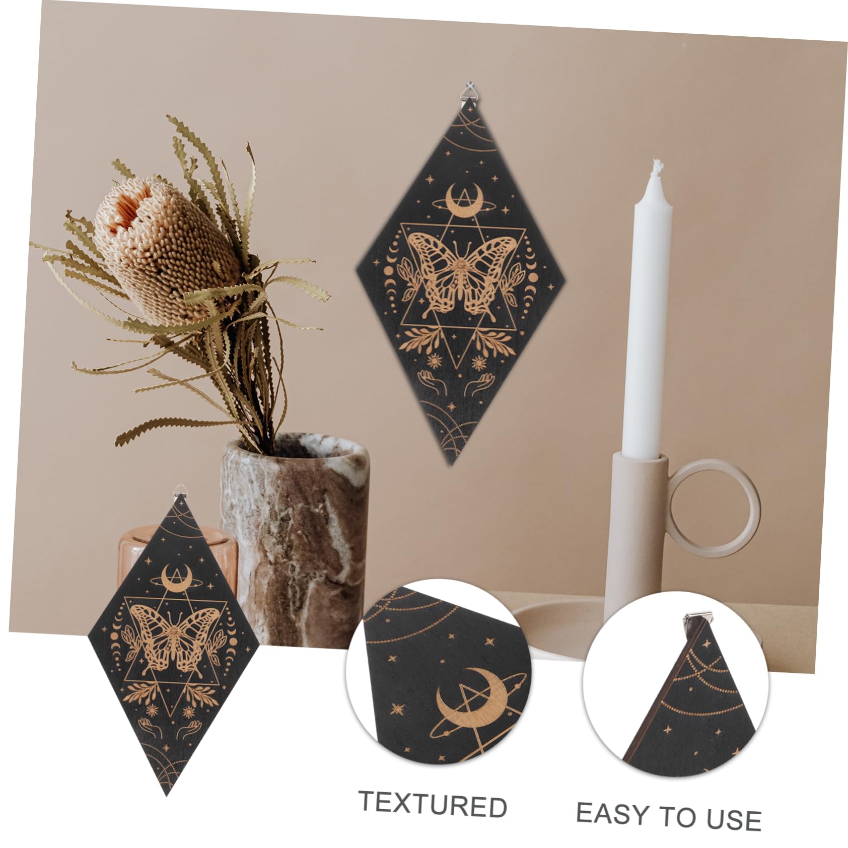 Yardwe 4pezzi Decorazione Murale Bohemien Con Sole e Arte Da Appendere Per Yoga e Decorazione Casa Ornamento Resistente e Stile Unico Per Interni Ed Esterni