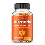 NutraChamps Turmeric Gummies for Adults & Kids with Ginger & Black Pepper Extract, 95% Curcuminoids, Vegan Natural Curcumin Joint Support Supplement, Tumeric Gummy Supplements