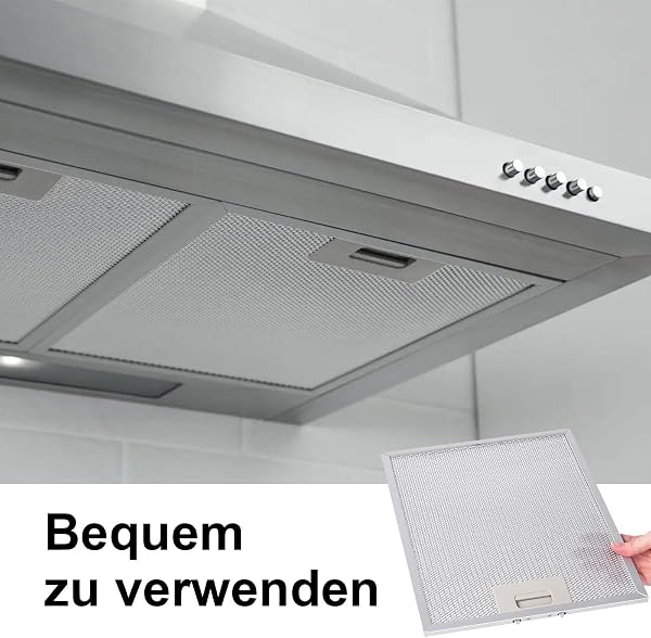 Dunstabzugshauben Metallfilter, 2 Stück 320 x 260 x 9mm Aluminium Dunstabzugshaube Filter mit 5 Lagiges Filtergewebe, Filter für Dunstabzugshauben in der Küche, für Küchenabzugshauben - 5