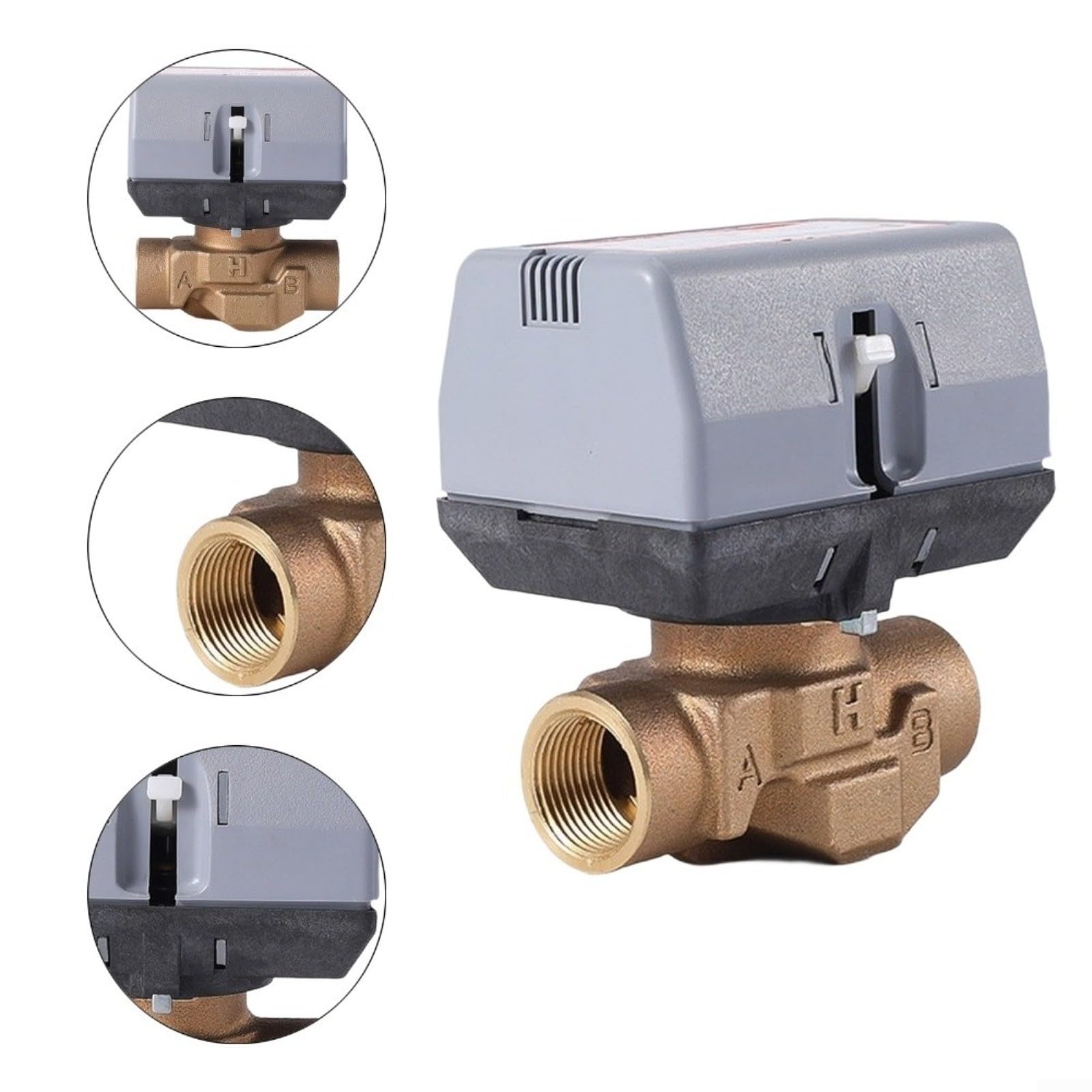 KiraKira Valvola a sfera elettrica DN15 DN20 DN25 Attuatore in ottone a 2 vie PN16 Acqua (DN25)