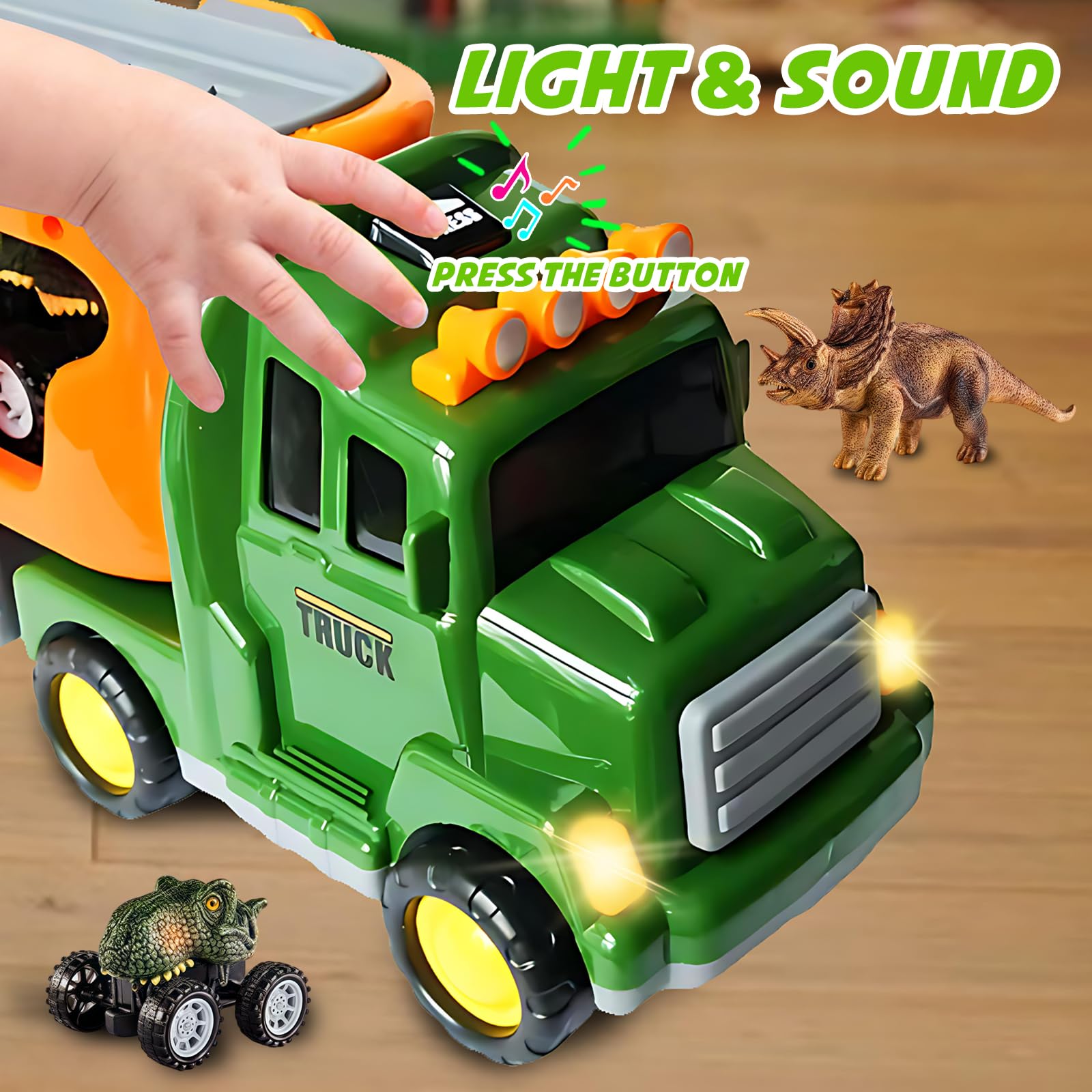 Dino Trucks & Figures - Dinosaur Toys for Kids -3